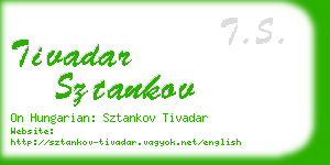 tivadar sztankov business card